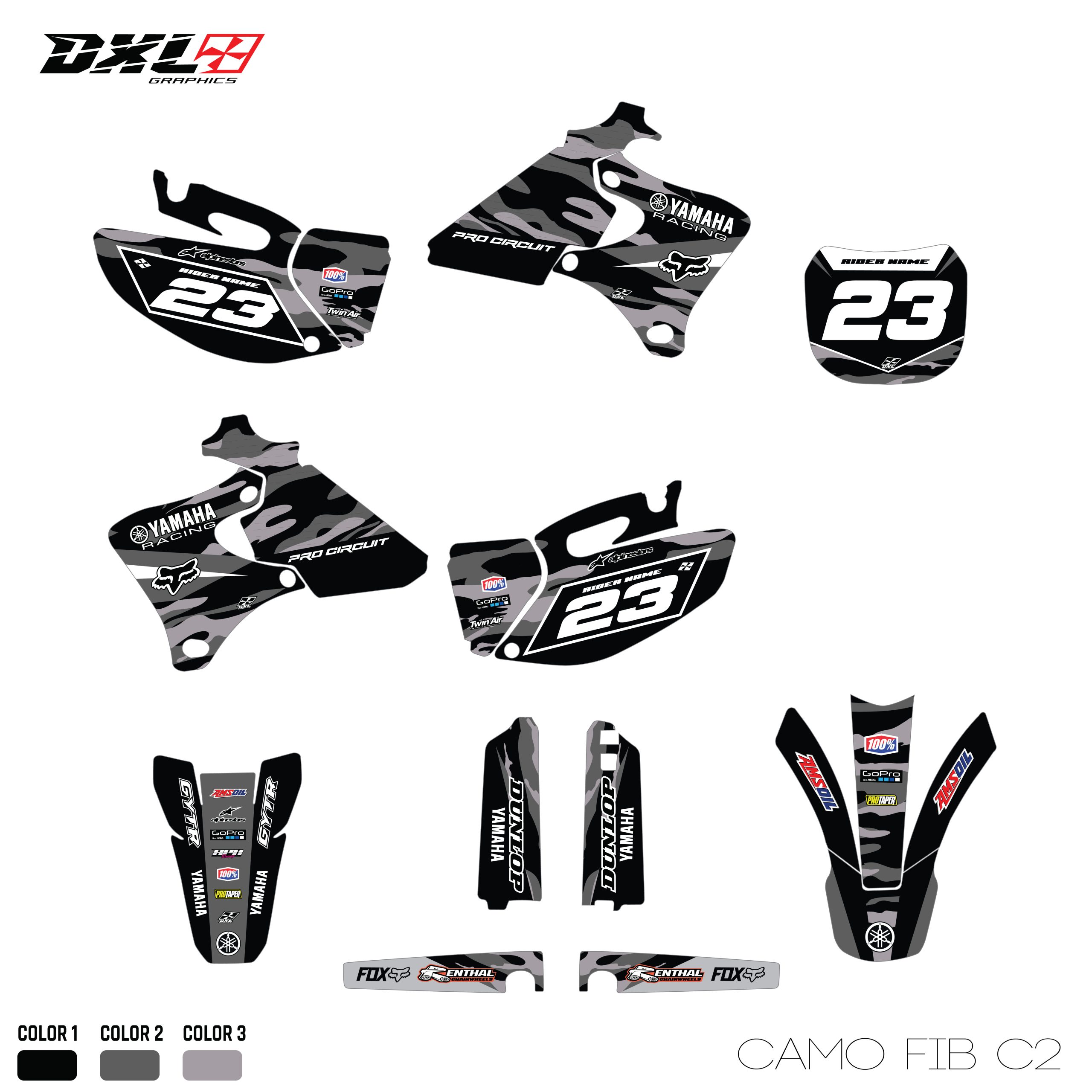 YZF 250-400-426 FULL GRAPHICS KIT