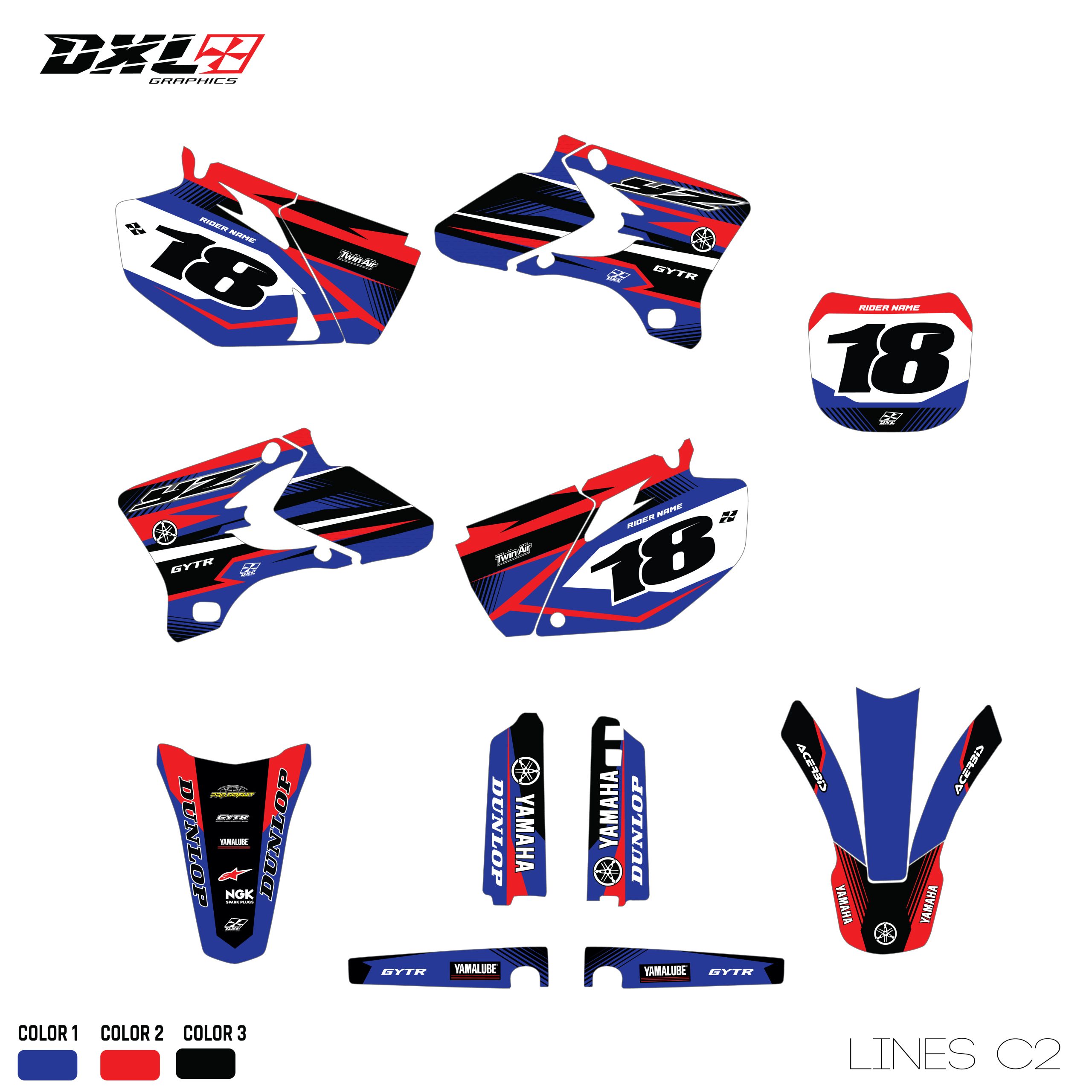YZF 250-450 FULL GRAPHICS KIT