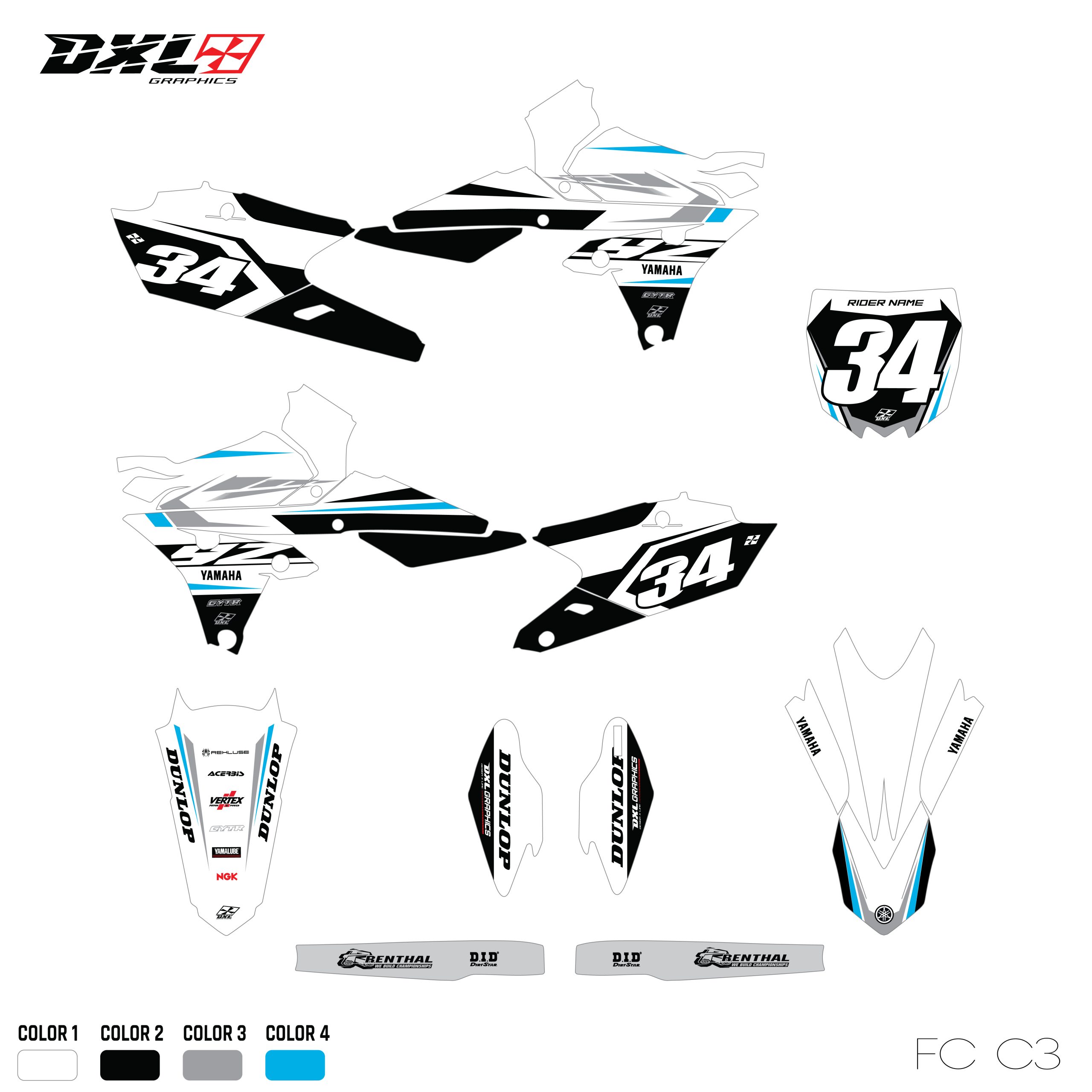 YZF 250-450 FULL GRAPHICS KIT