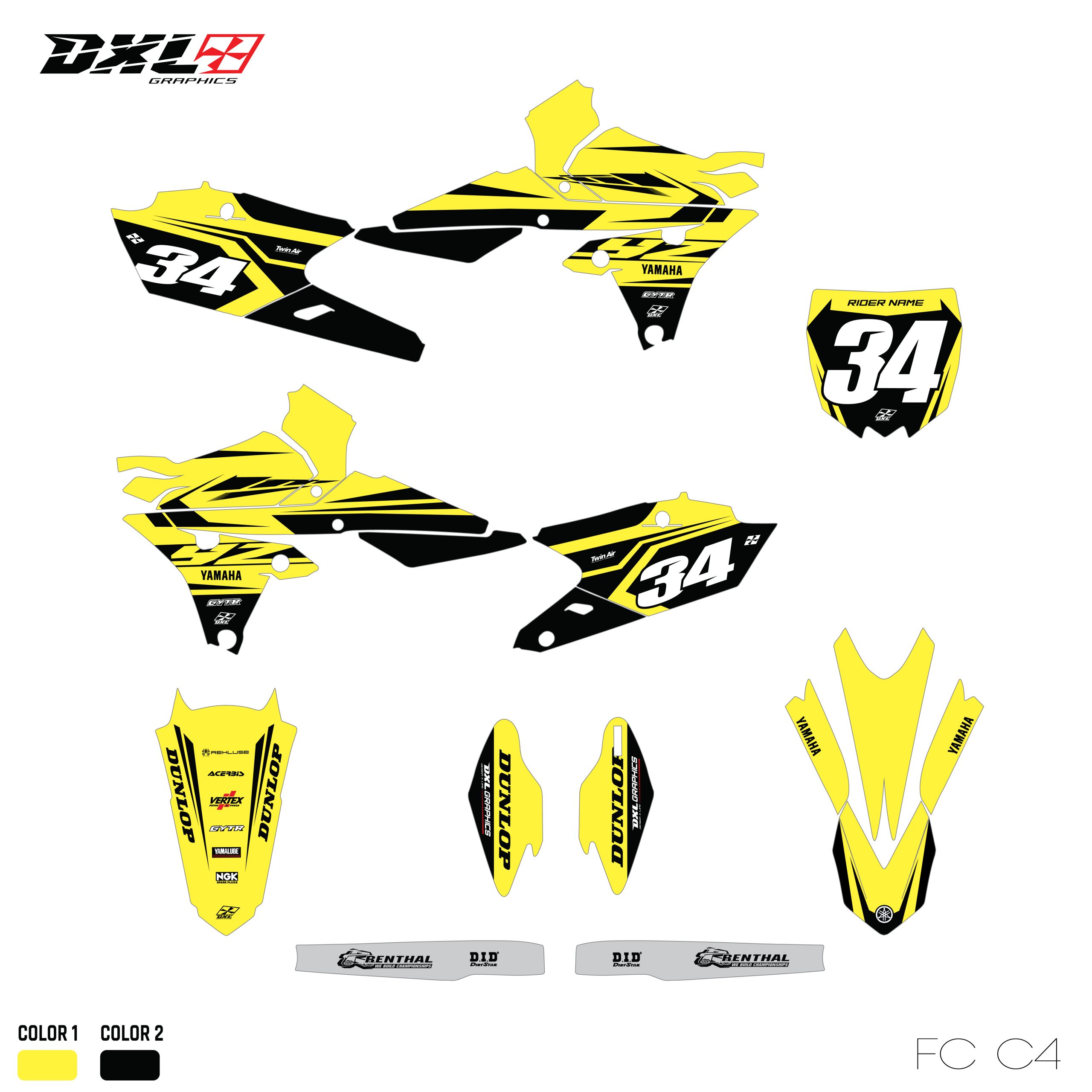 YZF 250-450 FULL GRAPHICS KIT