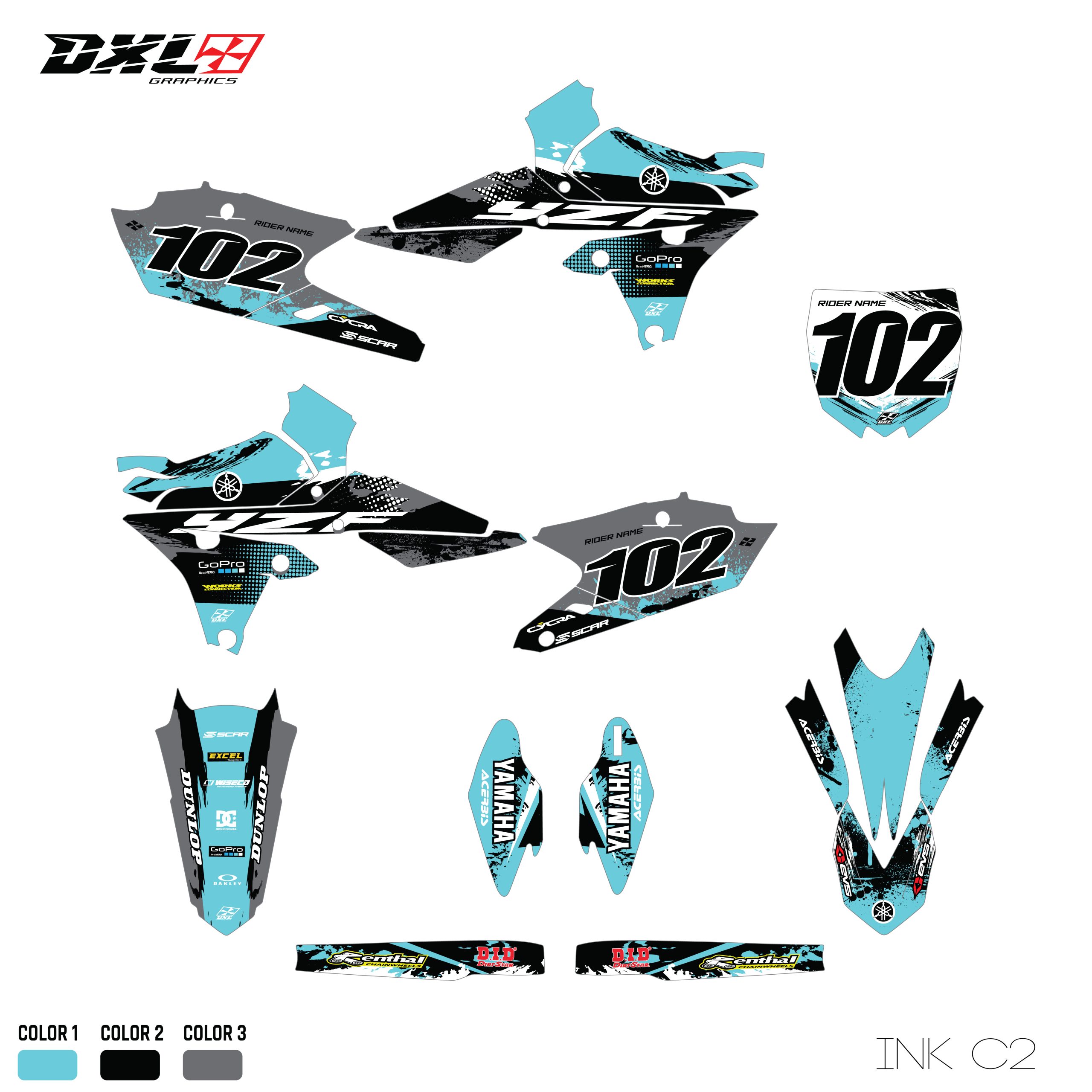 YZF 250-450 FULL GRAPHICS KIT